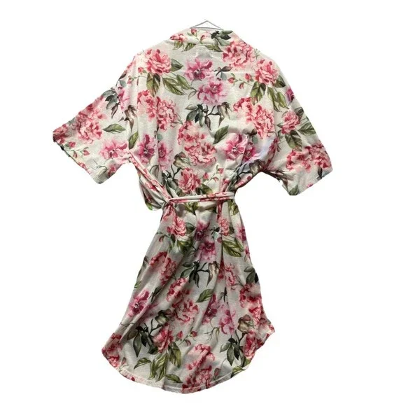 Show Me Your MuMu Garden of Blooms Robe One Size Multi Bridal Floral 3/4 Sleeve - Picture 4 of 4